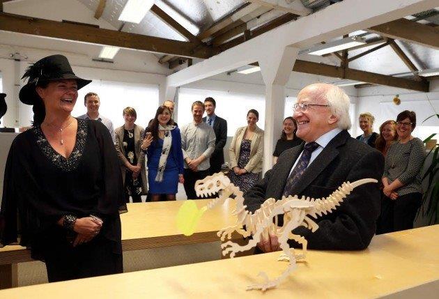 George Boyle and President Michael D. Higgins